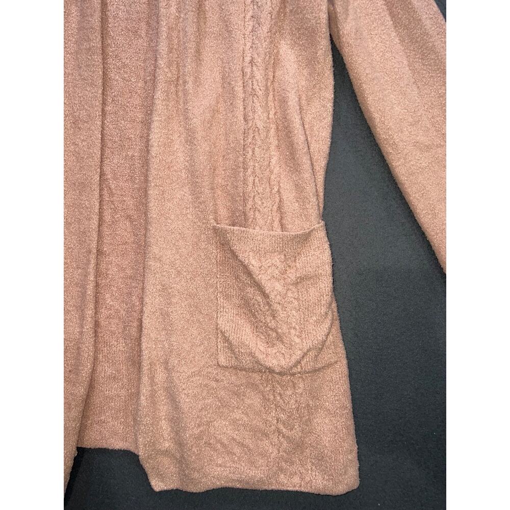 Barefoot Dreams CozyChic Lite Women Shawl Collar Cardigan Pale Pink Sz M A010007 - Picture 2 of 7